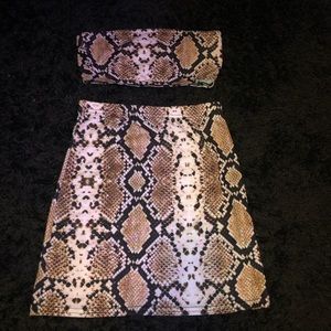 Nasty gal snake skin set